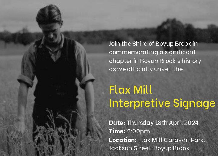 Flax Mill Interpretive Signage