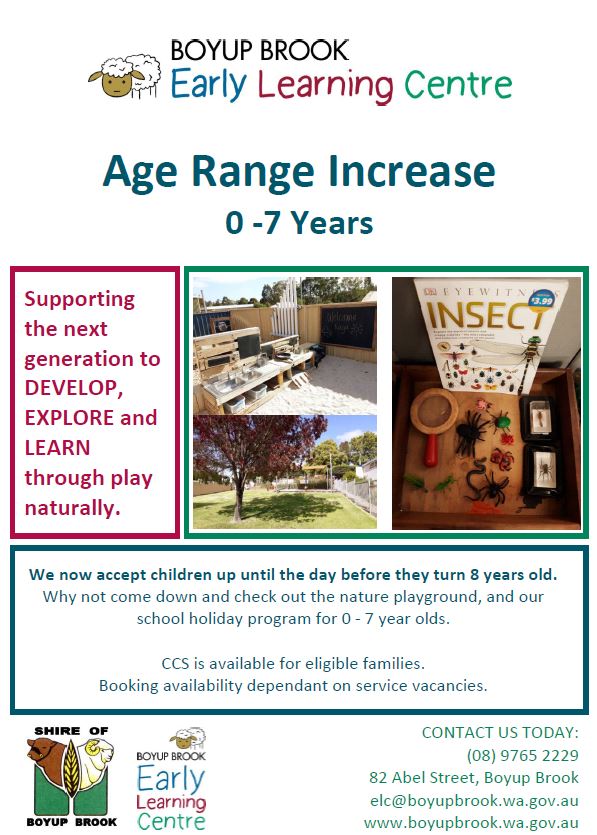 BBELC age range increase