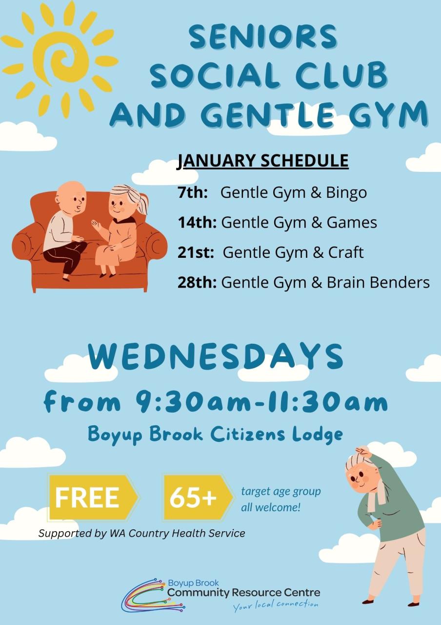 Seniors Social Club and Gentle Gym