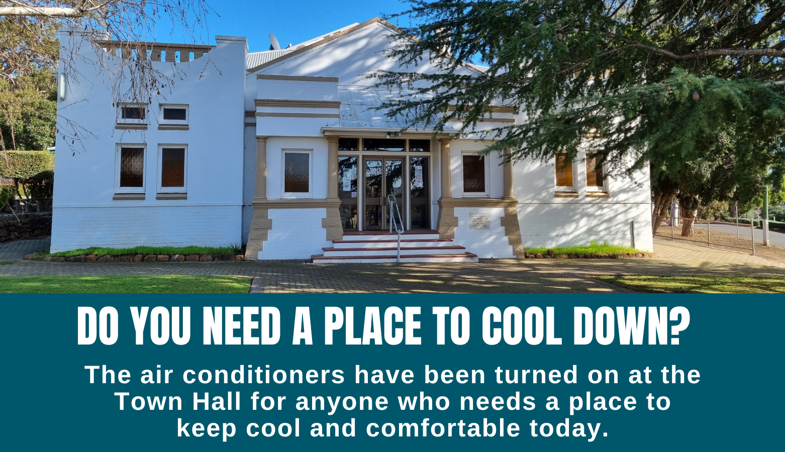 Air Conditioners on at the Town Hall