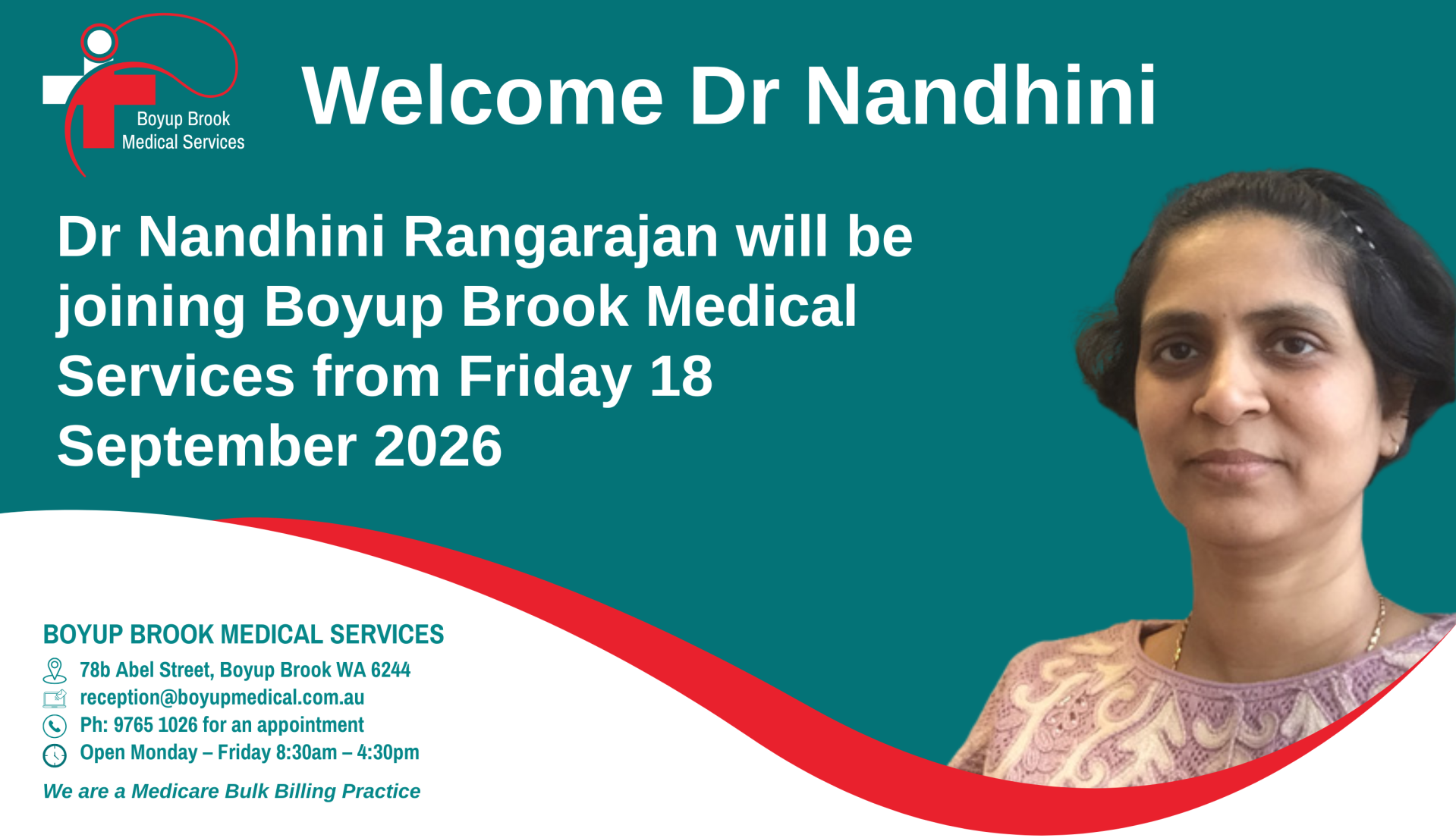 Welcome Dr Nandhini