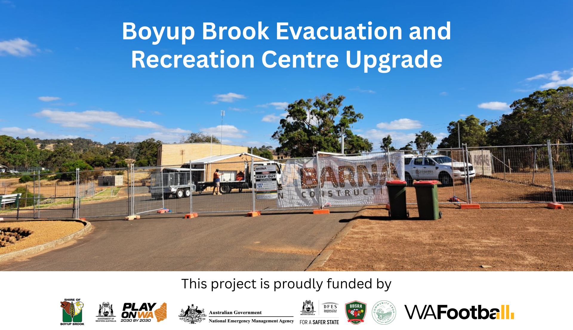 Boyup Brook Evacuation and Recreation Centre Upgrade
