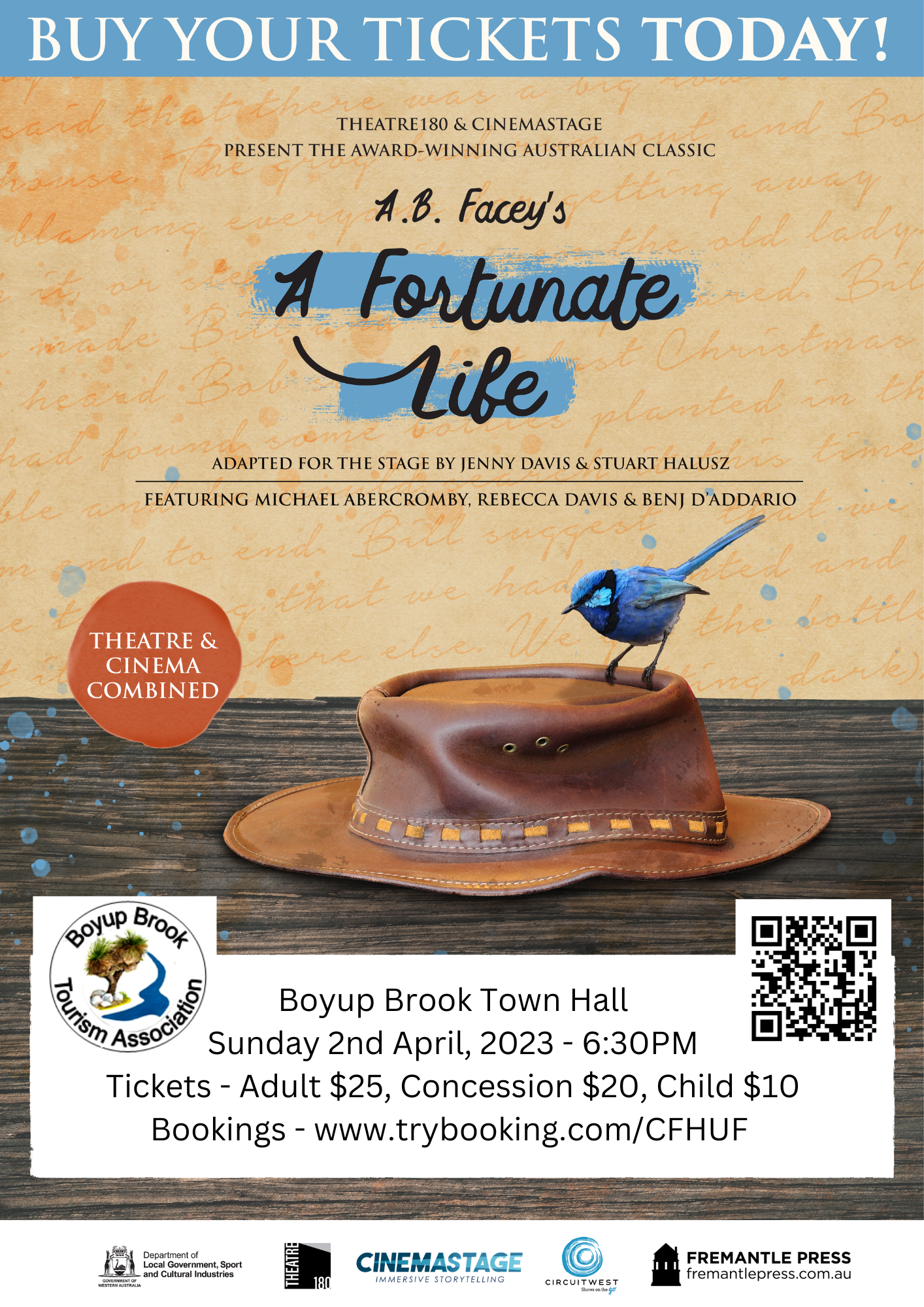 'A Fortunate Life' by A.B. Facey stage performance